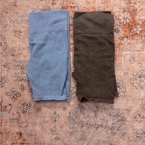 ⭐️ No Boundaries Women's Bike Shorts in Light Blue and Green ⭐️